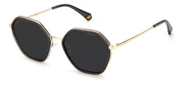 Polaroid PLD-6147-S-X-KB7-M9 Gafas de sol hexagonales con lentes grises