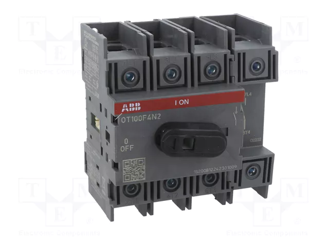 ABB Interruptor de aislamiento OT de 4 polos y 100A ABB Interruptor de aislamiento OT de 4 polos y 100A