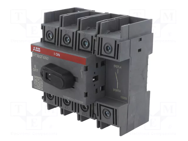 ABB Interruptor de aislamiento OT de 4 polos y 100A ABB Interruptor de aislamiento OT de 4 polos y 100A