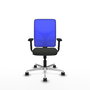 PIQUERAS Y CRESPO Silla de oficina Motilla con mecanismo Sincro, Azul y Negro