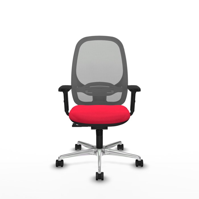 PIQUERAS Y CRESPO Silla de oficina Cilanco con mecanismo Sincro, Rojo y Gris PIQUERAS Y CRESPO Silla de oficina Cilanco con mecanismo Sincro, Rojo y Gris