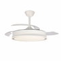 Cristalrecord Supereco Ventilador de Techo LED Blanco con Aspas Retráctiles ø106 cm