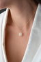 Heliophilia Silver NRZ1000230 Collar de Plata de Ley con Recubrimiento de Oro y Circonio