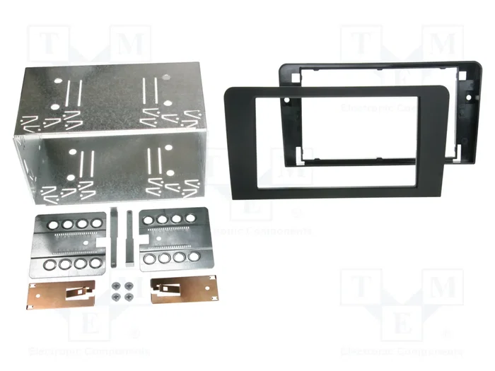 ACV Bastidor de montaje de radio para Audi A3 (8P) 2003-2013, 2 DIN, negro/tacto de goma ACV Bastidor de montaje de radio para Audi A3 (8P) 2003-2013, 2 DIN, negro/tacto de goma