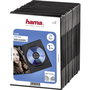 Hama Pack de 25 Cajas Slim DVD, Negro