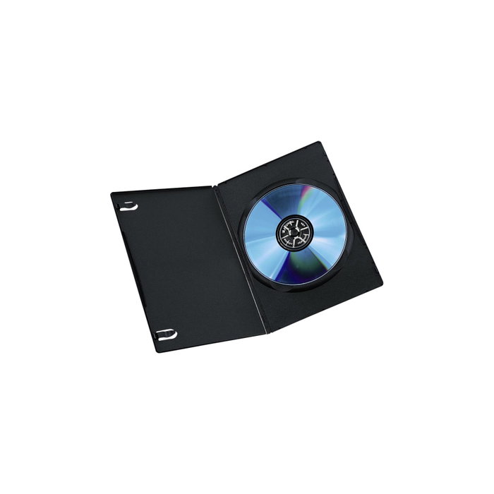 Hama Pack de 25 Cajas Slim DVD, Negro