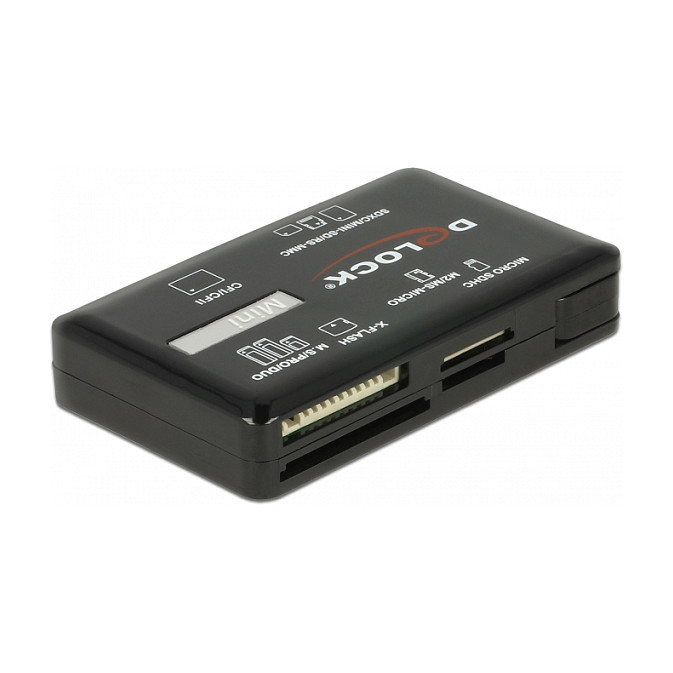 DeLOCK Lector de tarjetas 91758 USB 3.2 Gen 1 Negro DeLOCK Lector de tarjetas 91758 USB 3.2 Gen 1 Negro