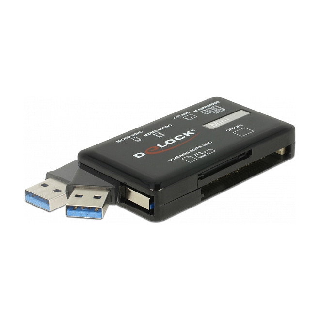 DeLOCK Lector de tarjetas 91758 USB 3.2 Gen 1 Negro DeLOCK Lector de tarjetas 91758 USB 3.2 Gen 1 Negro