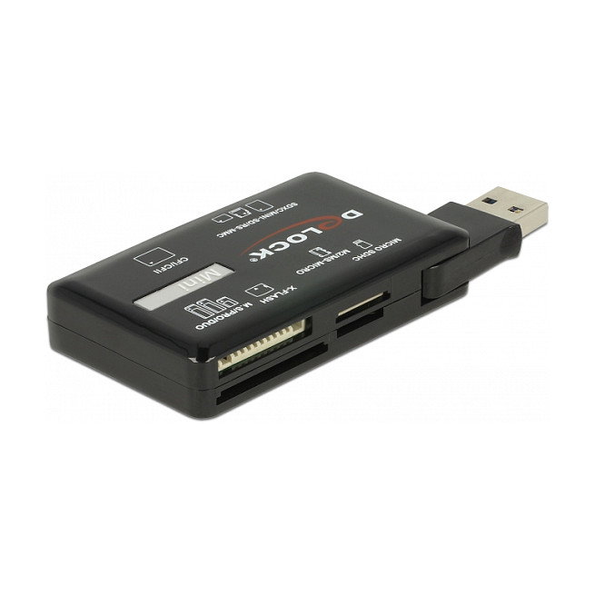 DeLOCK Lector de tarjetas 91758 USB 3.2 Gen 1 Negro DeLOCK Lector de tarjetas 91758 USB 3.2 Gen 1 Negro