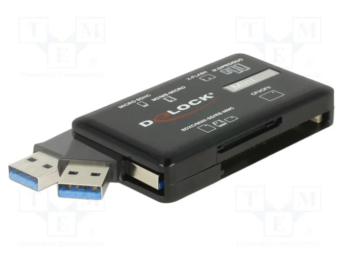 DeLOCK Lector de tarjetas SuperSpeed USB 5 Gbps para CF/SD/Micro SD/MS/M2/xD DeLOCK Lector de tarjetas SuperSpeed USB 5 Gbps para CF/SD/Micro SD/MS/M2/xD