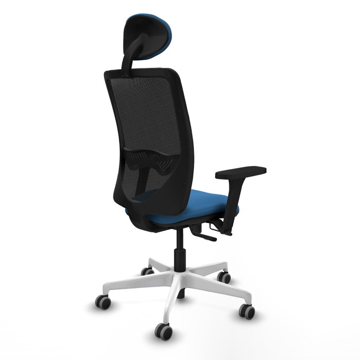 PIQUERAS Y CRESPO Silla de oficina Zulema Azul claro y Negro