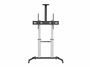 Equip Soporte de Suelo con Ruedas, Soporte para Pantalla de 60 a 100 Pulgadas, Brazo Compatible VESA 200x200 a 1000x600 mm, Inclinación y Giro Ajustables, Negro