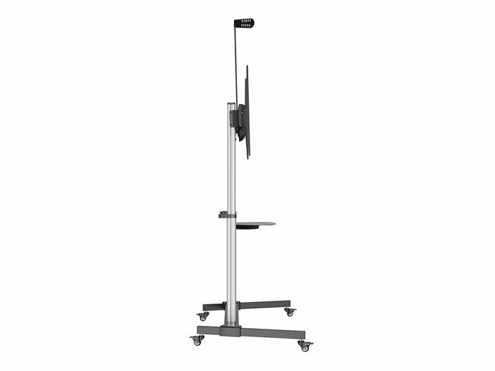 Equip Soporte de Suelo con Ruedas, Soporte para Pantalla de 60 a 100 Pulgadas, Brazo Compatible VESA 200x200 a 1000x600 mm, Inclinación y Giro Ajustables, Negro