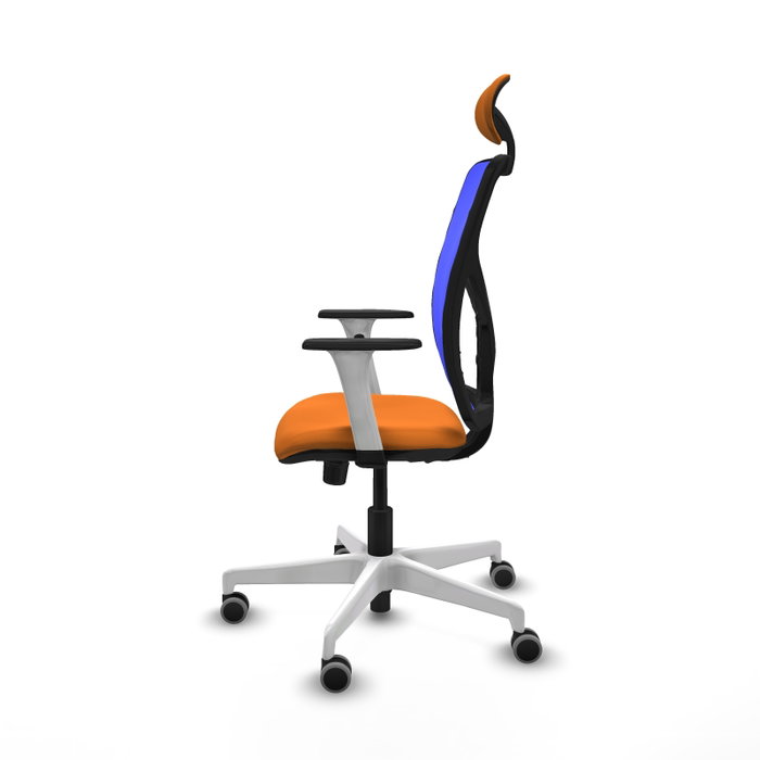 PIQUERAS Y CRESPO Silla de oficina Motilla con mecanismo Sincro, Naranja y Azul PIQUERAS Y CRESPO Silla de oficina Motilla con mecanismo Sincro, Naranja y Azul