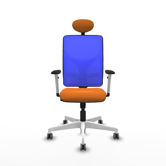 PIQUERAS Y CRESPO Silla de oficina Motilla con mecanismo Sincro, Naranja y Azul PIQUERAS Y CRESPO Silla de oficina Motilla con mecanismo Sincro, Naranja y Azul