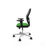 PIQUERAS Y CRESPO Silla de oficina Jorquera con mecanismo Sincro/Traslack, Verde y Gris