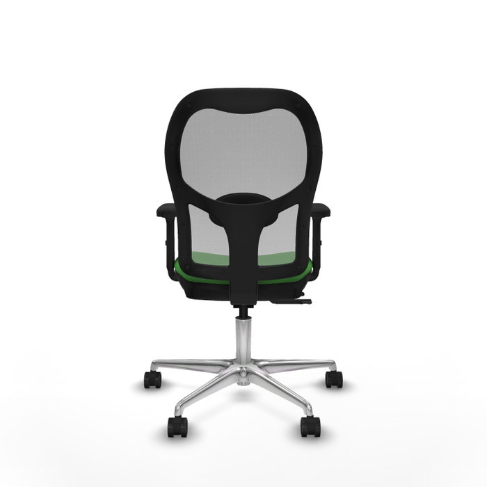 PIQUERAS Y CRESPO Silla de oficina Jorquera con mecanismo Sincro/Traslack, Verde y Gris