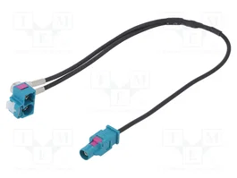 4CARMEDIA Cable de conexión coaxial de 0,25 m con enchufe Fakra de doble ángulo para Audi RNS-E