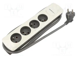 QOLTEC Prolongador de alimentación H05VV-F 3G1,5mm2 1,8m 16A