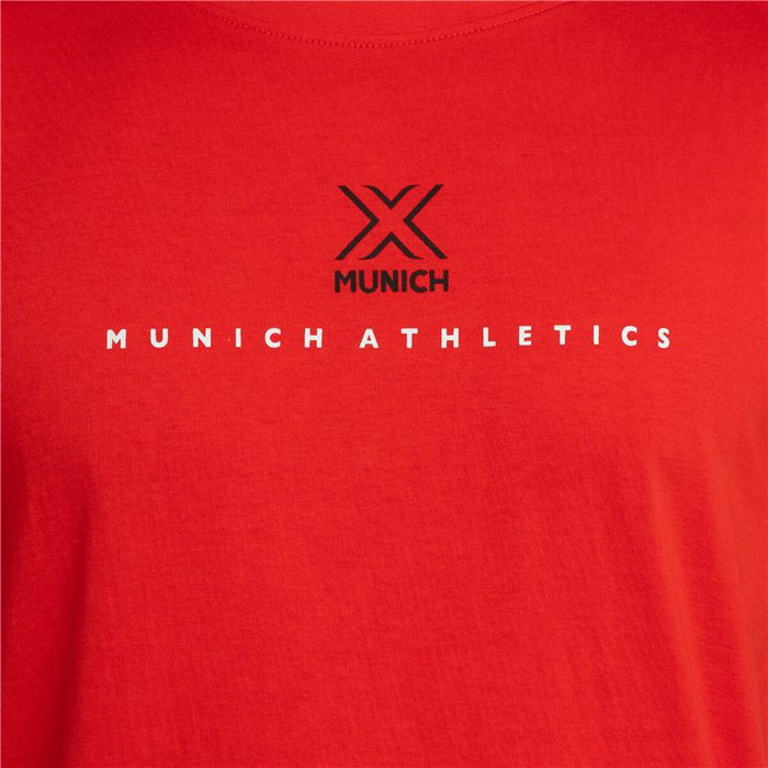 Camiseta Deportiva de Manga Corta Munich Rojo