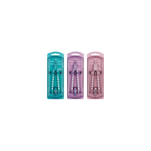 Compas Faber-Castell Factory Ajuste Rapido Sparkle Colores Surtidos Compas Faber-Castell Factory Ajuste Rapido Sparkle Colores Surtidos