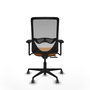 PIQUERAS Y CRESPO Silla de oficina Zulema con mecanismo Sincro/Traslack, Naranja y Gris
