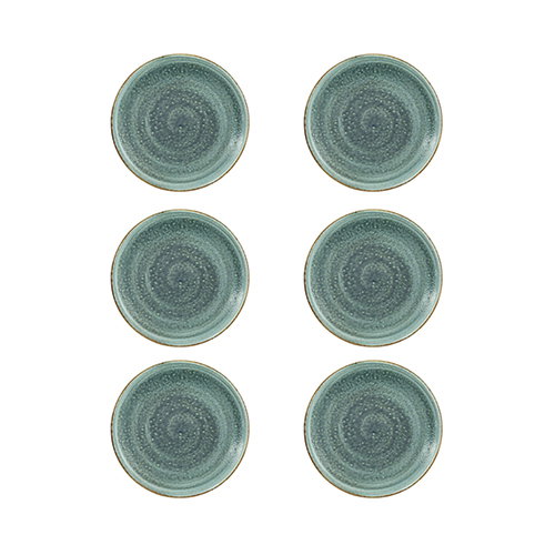 Summa Moon Turquoise Plato Llano Turquesa (Set de 6) de 22.5 cm Summa Moon Turquoise Plato Llano Turquesa (Set de 6) de 22.5 cm
