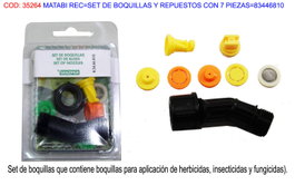 MATABI Set de boquillas y repuestos con 7 piezas