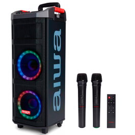 Aiwa Altavoz Trolley KBTUS 710 con Karaoke 90W RMS