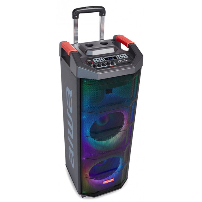 Aiwa KBTUS-710MKII Altavoz Portátil de Fiesta con Karaoke, RGB y 90W RMS