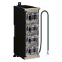 EFB Elektronik Carcasa distribuidora Keystone de 8 puertos para carril DIN y pared ET-25186.2