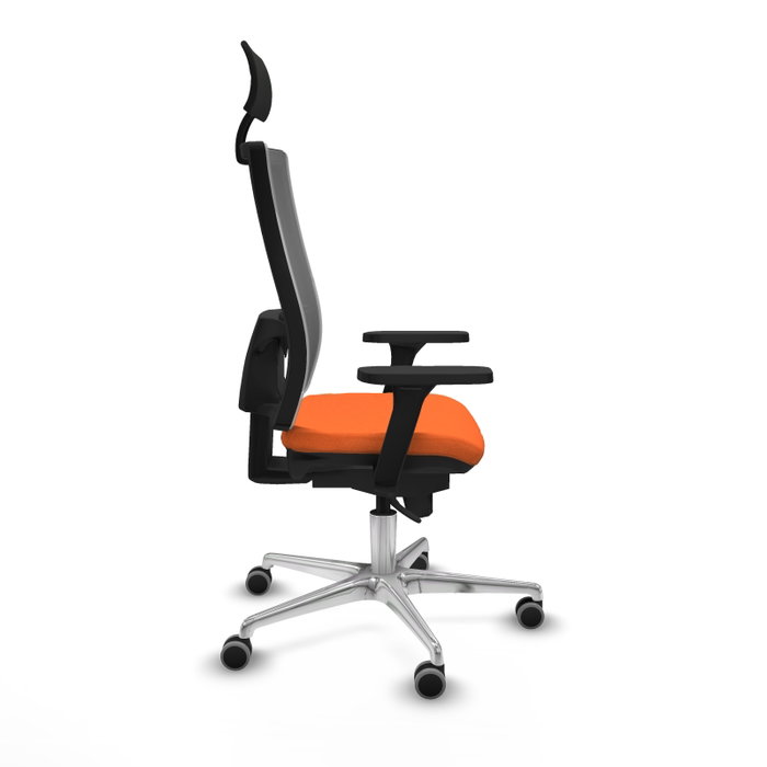 PIQUERAS Y CRESPO Silla de oficina Horna Naranja y Gris