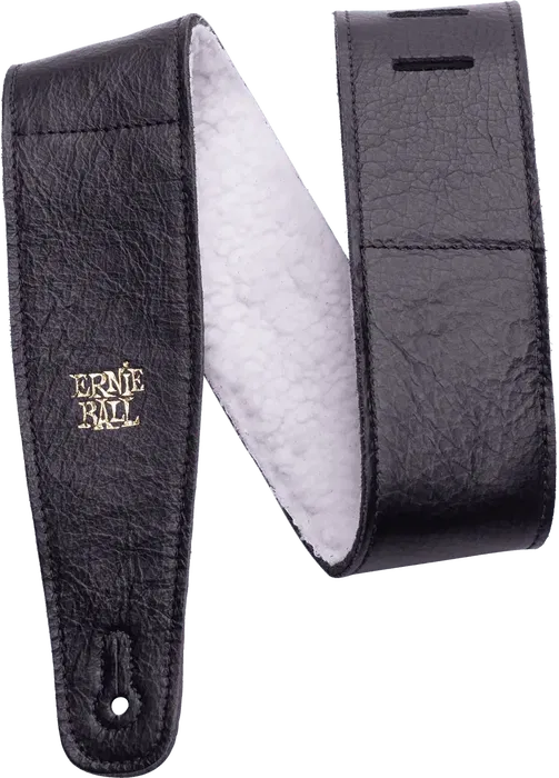 ERNIEBALL Comfort Collection Correa de Cuero Italiano Negra para Guitarra Bajo Ajustable 104-132cm 6cm Ancho ERNIEBALL Comfort Collection Correa de Cuero Italiano Negra para Guitarra Bajo Ajustable 104-132cm 6cm Ancho