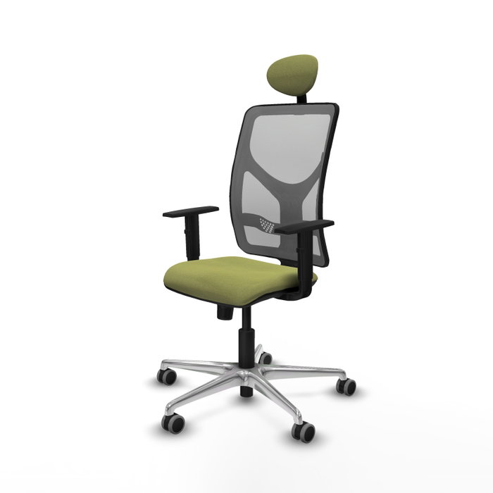 PIQUERAS Y CRESPO Silla de oficina Motilla con mecanismo Sincro, Verde oliva y Gris PIQUERAS Y CRESPO Silla de oficina Motilla con mecanismo Sincro, Verde oliva y Gris