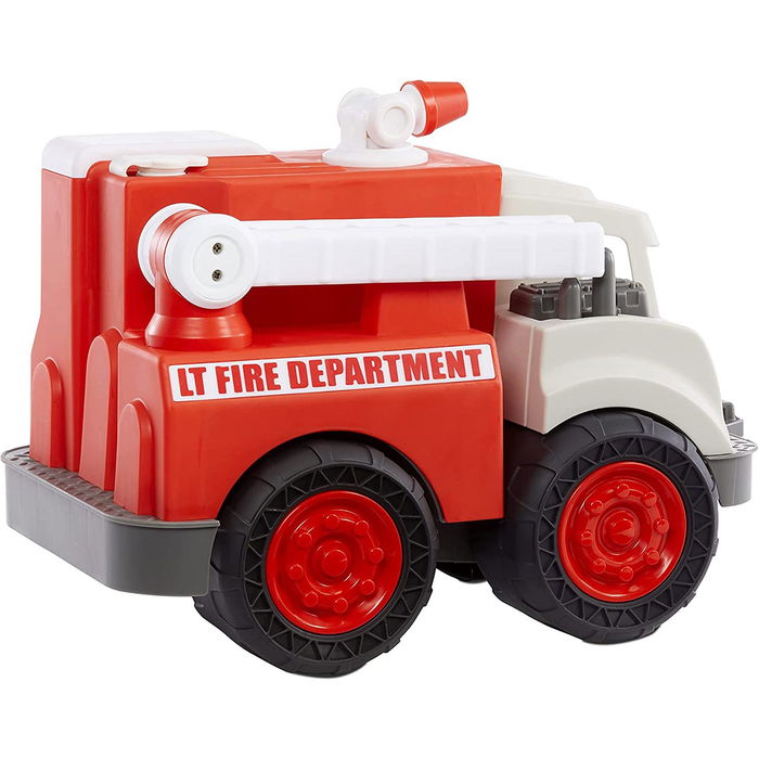 Little Tikes Camión de Bomberos Dirt Diggers 655791 Vehículo de Juguete para Exteriores e Interiores con Escalera Giratoria Extensible