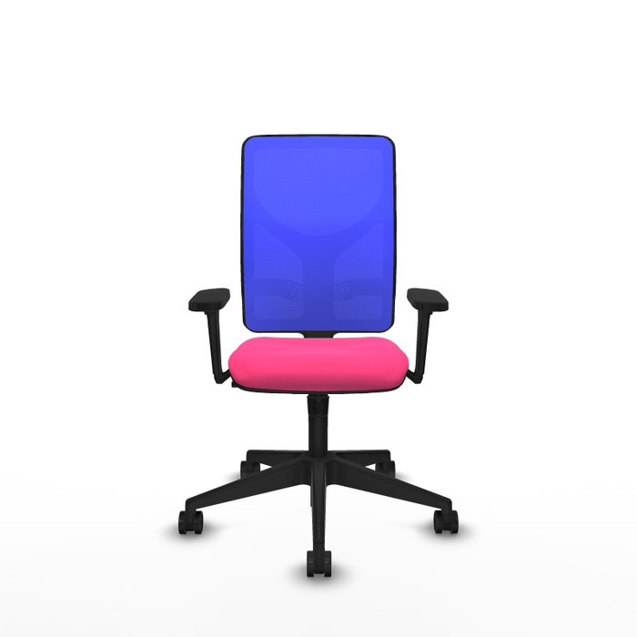 PIQUERAS Y CRESPO Silla de oficina Motilla con mecanismo Sincro, Rosa y Azul
