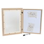 DKD Home Decor Pizarra Imán MDF 34X3X44 Cuadro Natural