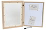 DKD Home Decor Pizarra Imán MDF 34X3X44 Cuadro Natural