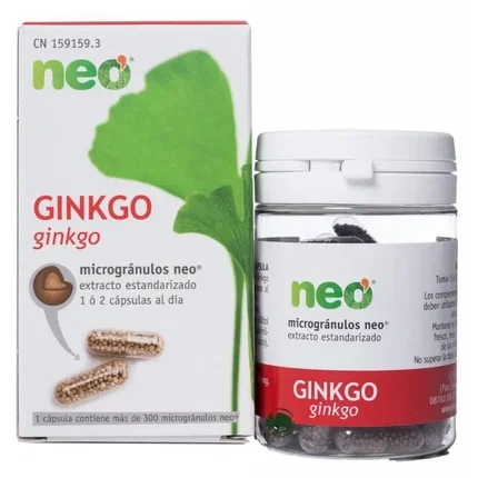 NEO Ginkgo Biloba microgranulos 45 cápsulas
