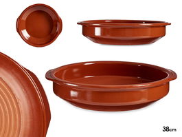 La Dehesa Cazuela Redonda Miel Barro Refractario Diámetro 38 cm (Set de 4)