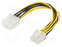 AKYGA Cable de alimentación EPS 8pin macho a EPS 8pin hembra de 0,2m