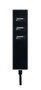 Simon Adaptador 3 conectores USB-A con fijación y cable USB-C de 1,5 m negro