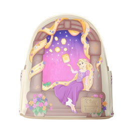 Loungefly Mochila Tangled Rapunzel Disney con escena de linternas