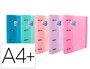 Oxford Europeanbinder TOUCH Carpeta de Anillas 4x35mm A4+ con Recambio Pastel