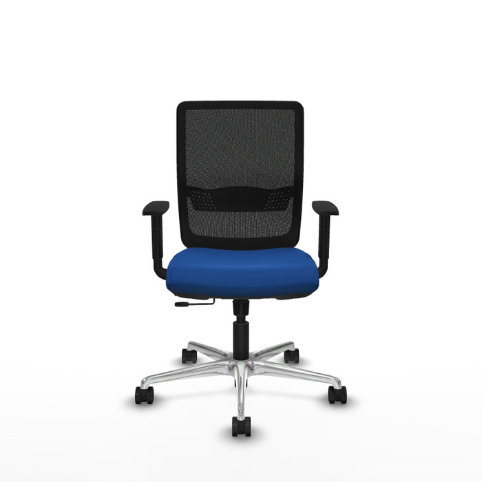 PIQUERAS Y CRESPO Silla de oficina Haches con mecanismo Sincro/Traslack Azul y Negro