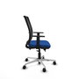 PIQUERAS Y CRESPO Silla de oficina Haches con mecanismo Sincro/Traslack Azul y Negro