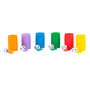 DEQUBE D00435 Accesorio Fichas y Dados de Plástico para Juego Parchís - Set de Recambio para 6 Jugadores