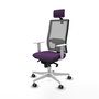 PIQUERAS Y CRESPO Silla de oficina Horna con mecanismo Sincro, Morado y Gris
