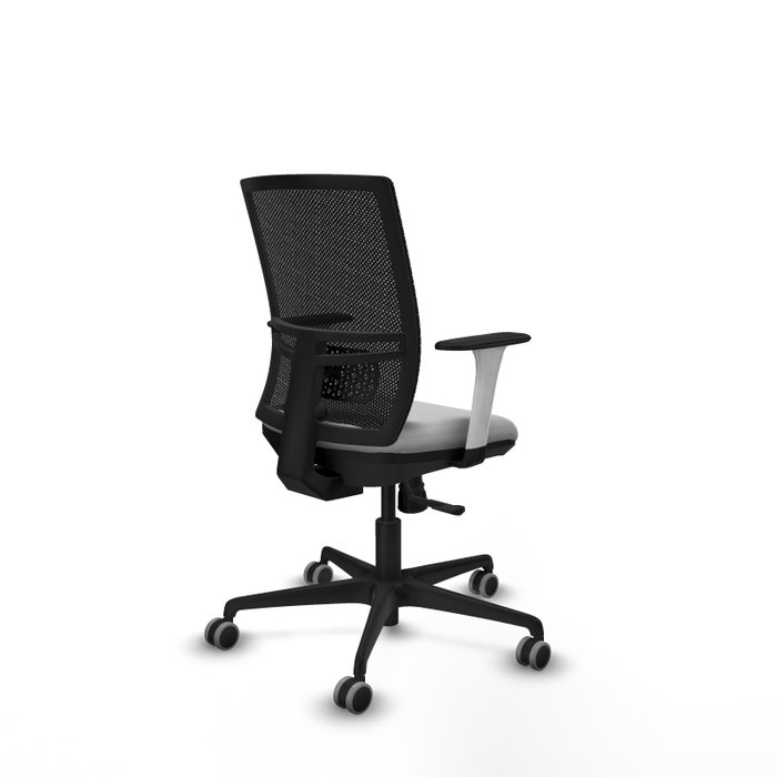 PIQUERAS Y CRESPO Silla de oficina Yunquera con mecanismo Sincro, Gris claro y Negro