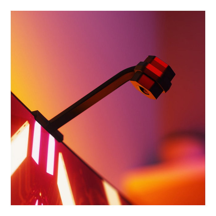 Nanoleaf Kit de tira de luces y espejo de pantalla 4D V2 Negro
